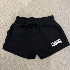 LaCrosse Women's Black Athletic Shorts